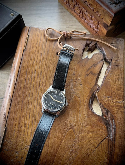 Aeschbach WW2 Pattern Germany Luftwaffe / Reichsluftfahrtministerium (RLM) Pilots Watch with 21 Jewel Automatic Mechanical Movement and Sapphire Crystal
