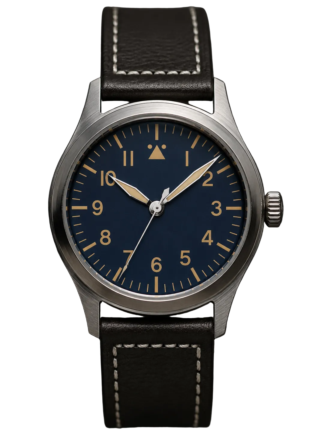 Aeschbach Classic 46mm Automatic XL Military Aviators Watch with Sapphire Crystal