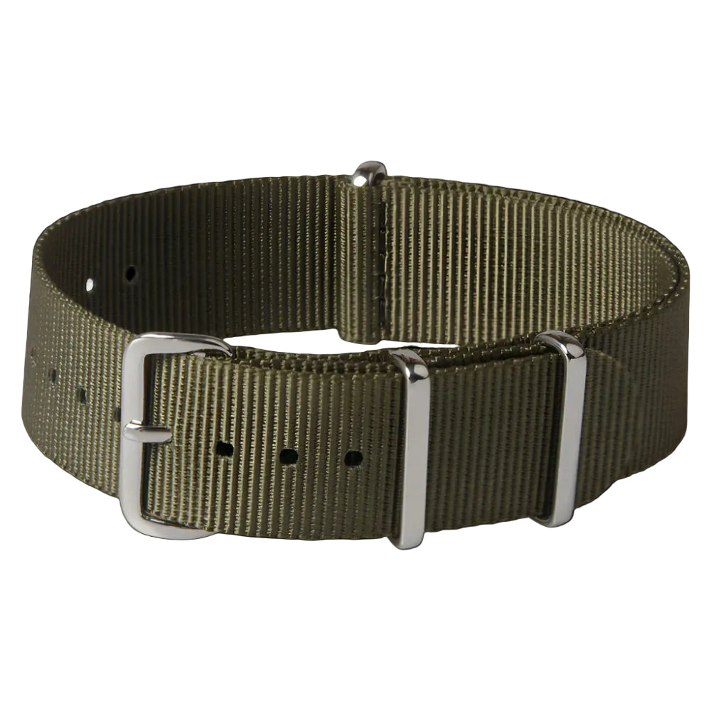 18mm Nylon Webbing NATO Military Watch Strap Army Green