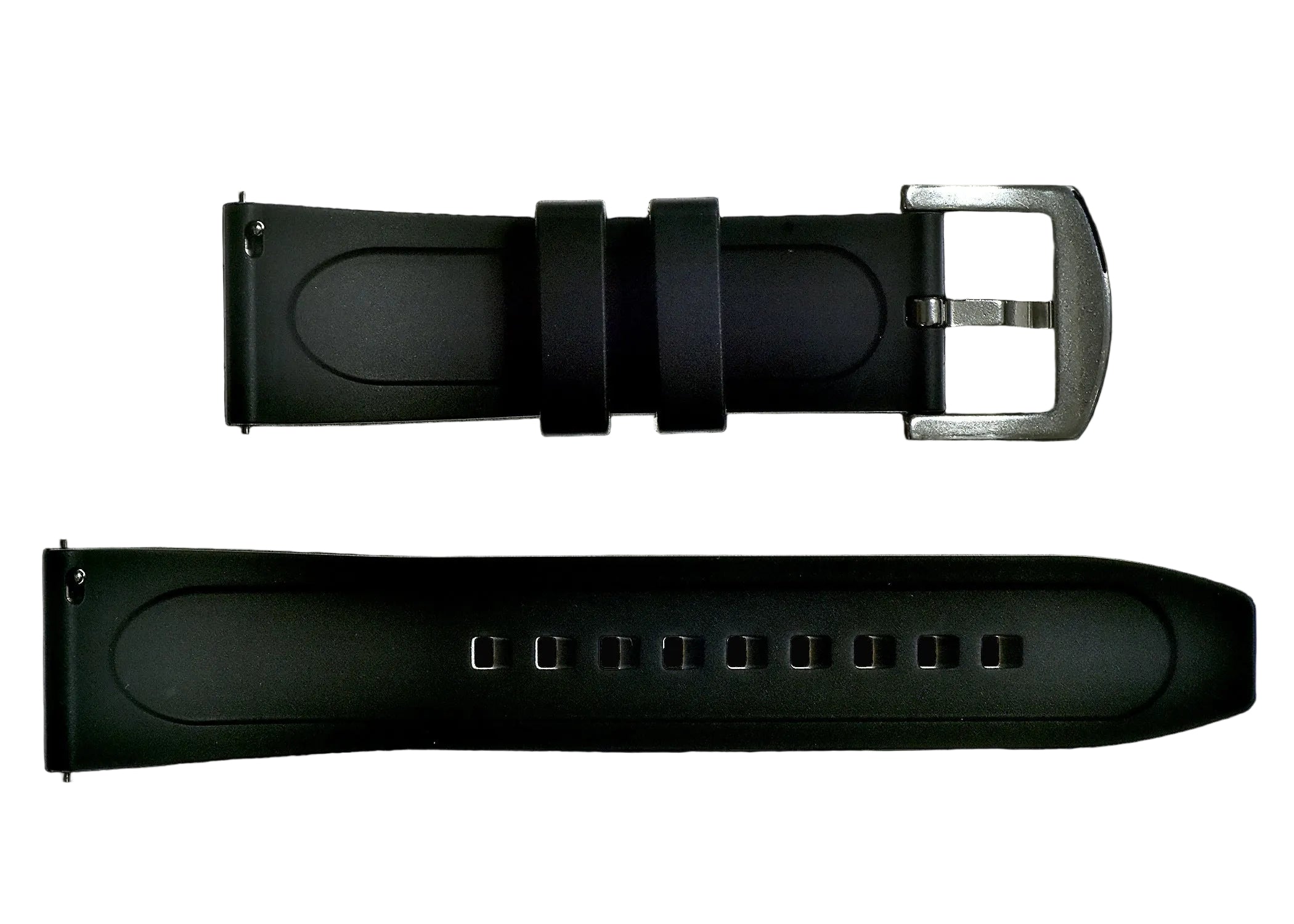 22mm FKM (Smooth) Rubber Strap with Quick Release Feature for Fast and Easy Fitting and Removal