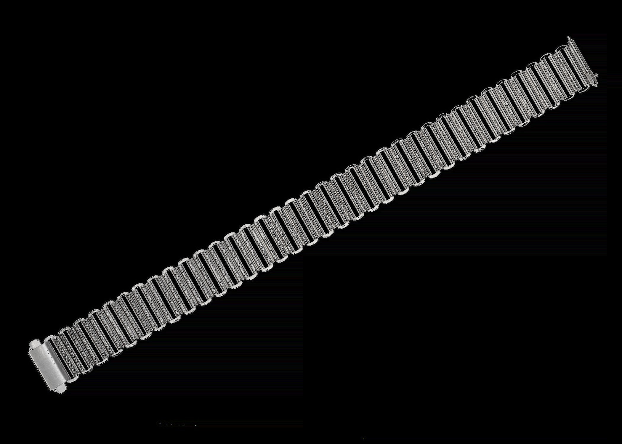 18mm Retro 1940/50s "Bonklip" Style Stainless Steel Bracelet - Ideal for Antique or Retro Style Watches