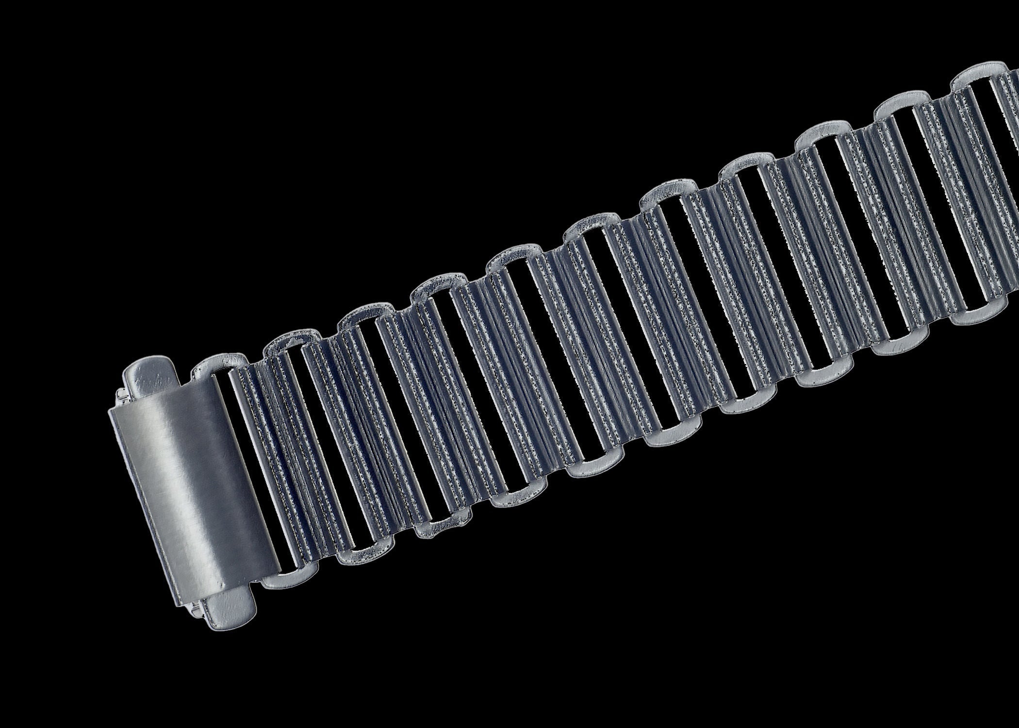 18mm Retro 1940/50s "Bonklip" Style Stainless Steel Bracelet - Ideal for Antique or Retro Style Watches