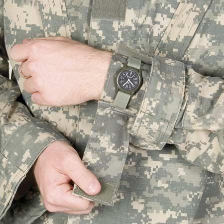 U.S Issue ACU-Camouflage Covered Watch Band