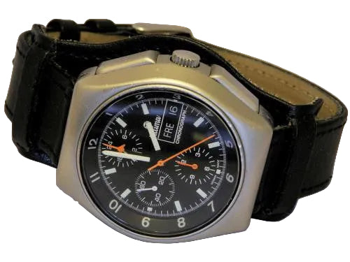 18mm German "Luftwaffe / Bund” Aviators Leather Military Watch Strap