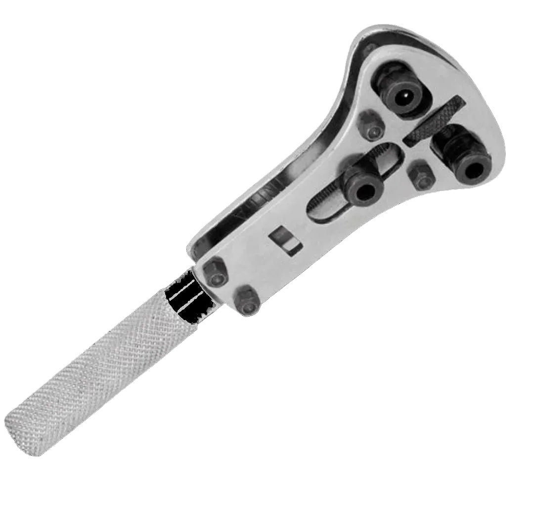 Watch Caseback opener with 18 interchangeable tips to fit all types of casebacks