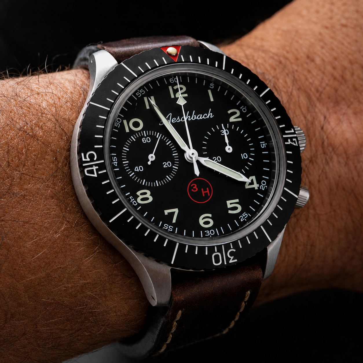 Aeschbach Mechanical Luftwaffe Bund NATO Pattern Chronograph