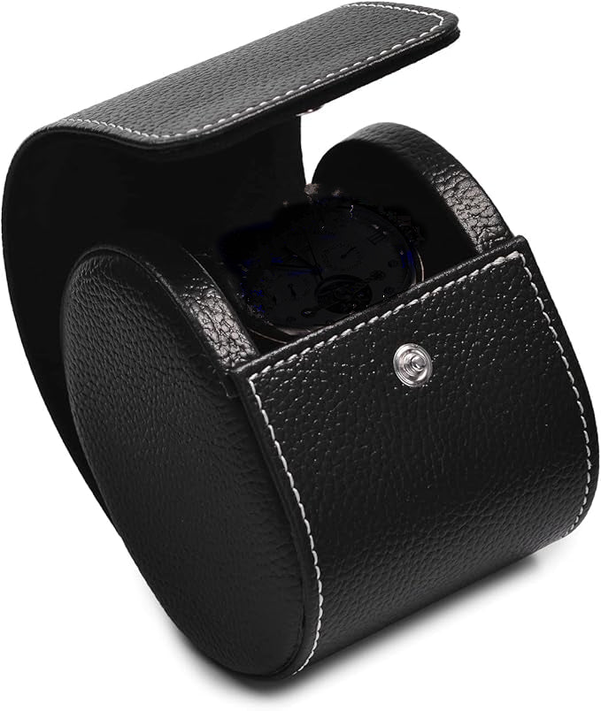 Protective PU Leather Watch Box to Protect Your Watch While Travelling or In Storage