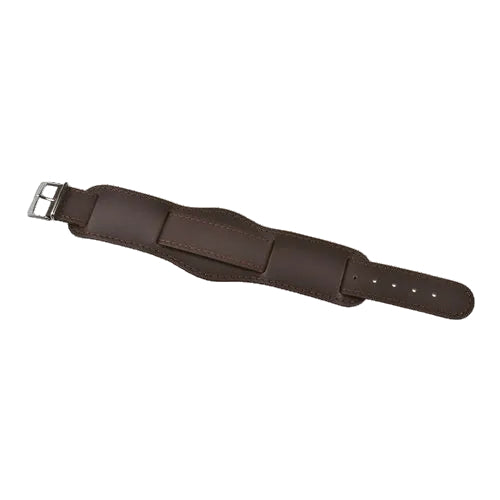 Brown 1950s Pattern 20mm Leather Military Watch Strap
