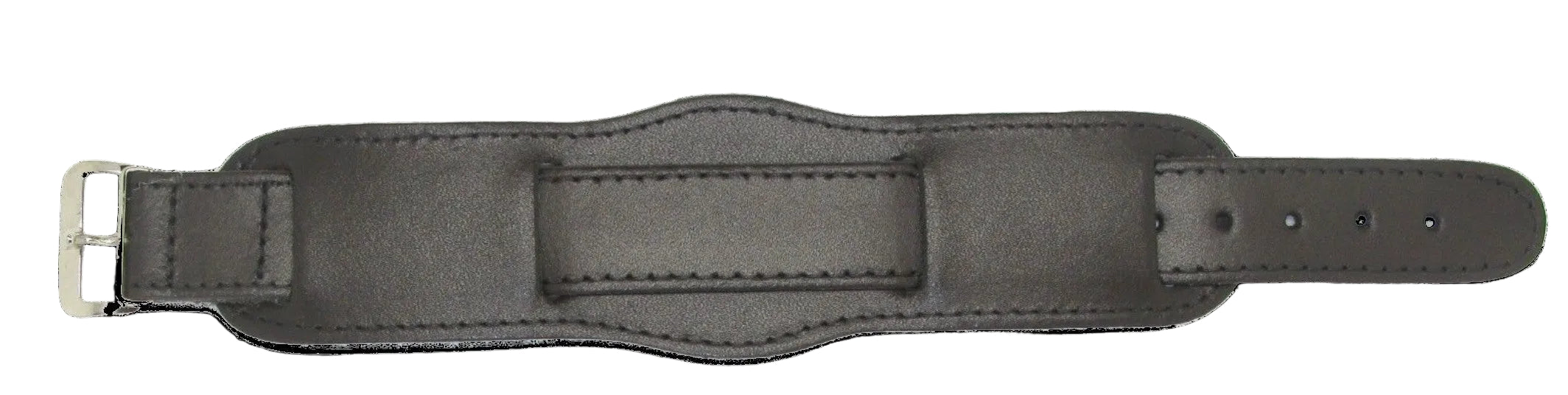 Brown 1950s Pattern 20mm Leather Military Watch Strap