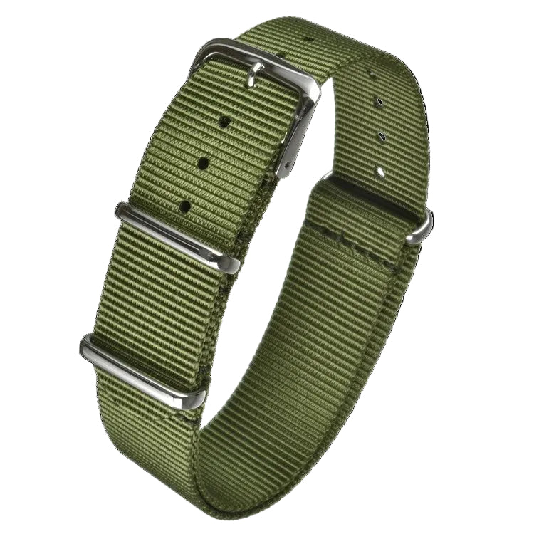 20mm Olive NATO Military Watch Strap