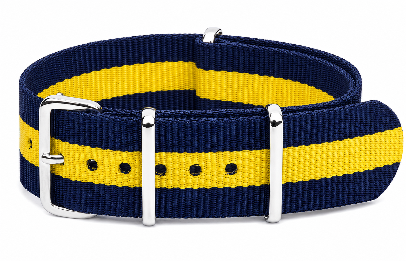 18mm Blue and Yellow NATO Military Watch Strap