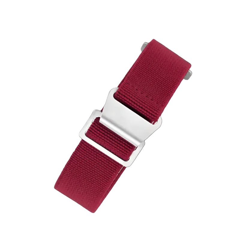 18mm Elasticated French Navy and Special Forces Strap in Maroon