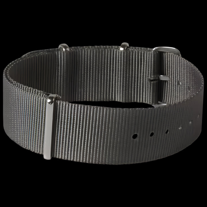20mm Admiralty Grey NATO Military Watch Strap in Ballistic Nylon with Stainless Steel Fasteners