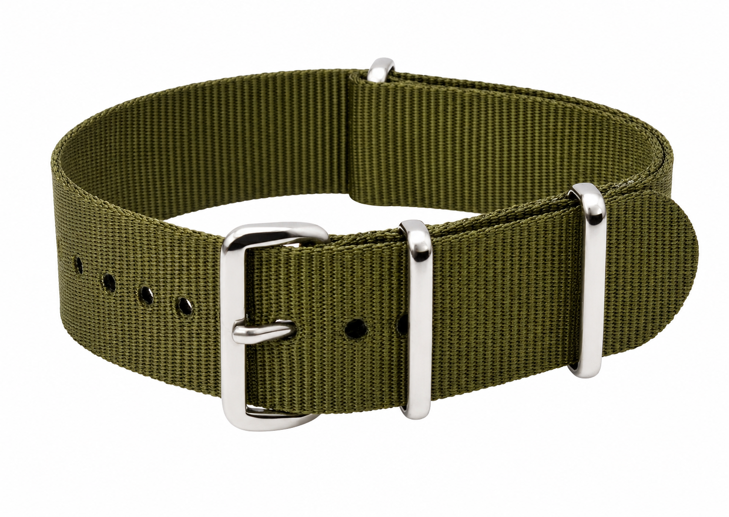 24mm Olive NATO Military Watch Strap
