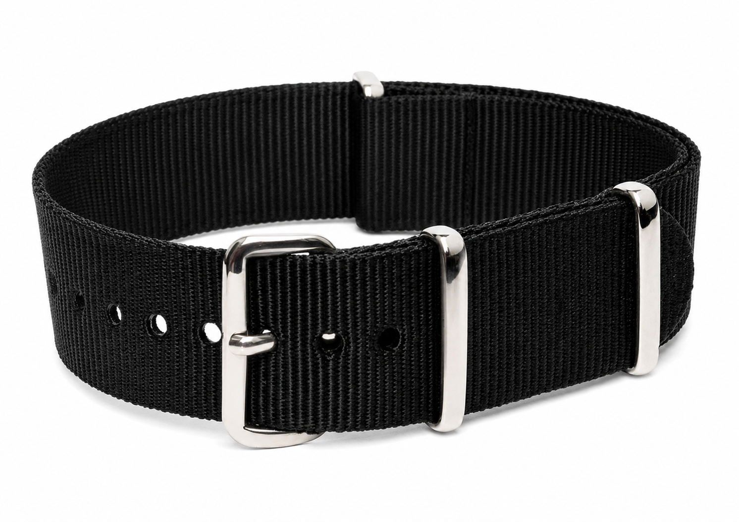 22mm Black NATO Military Watch Strap