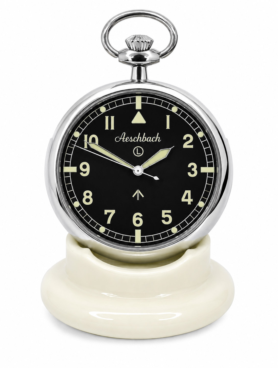 Cream Porcelain / Ceramic Pocket Watch Table/Desktop Stand