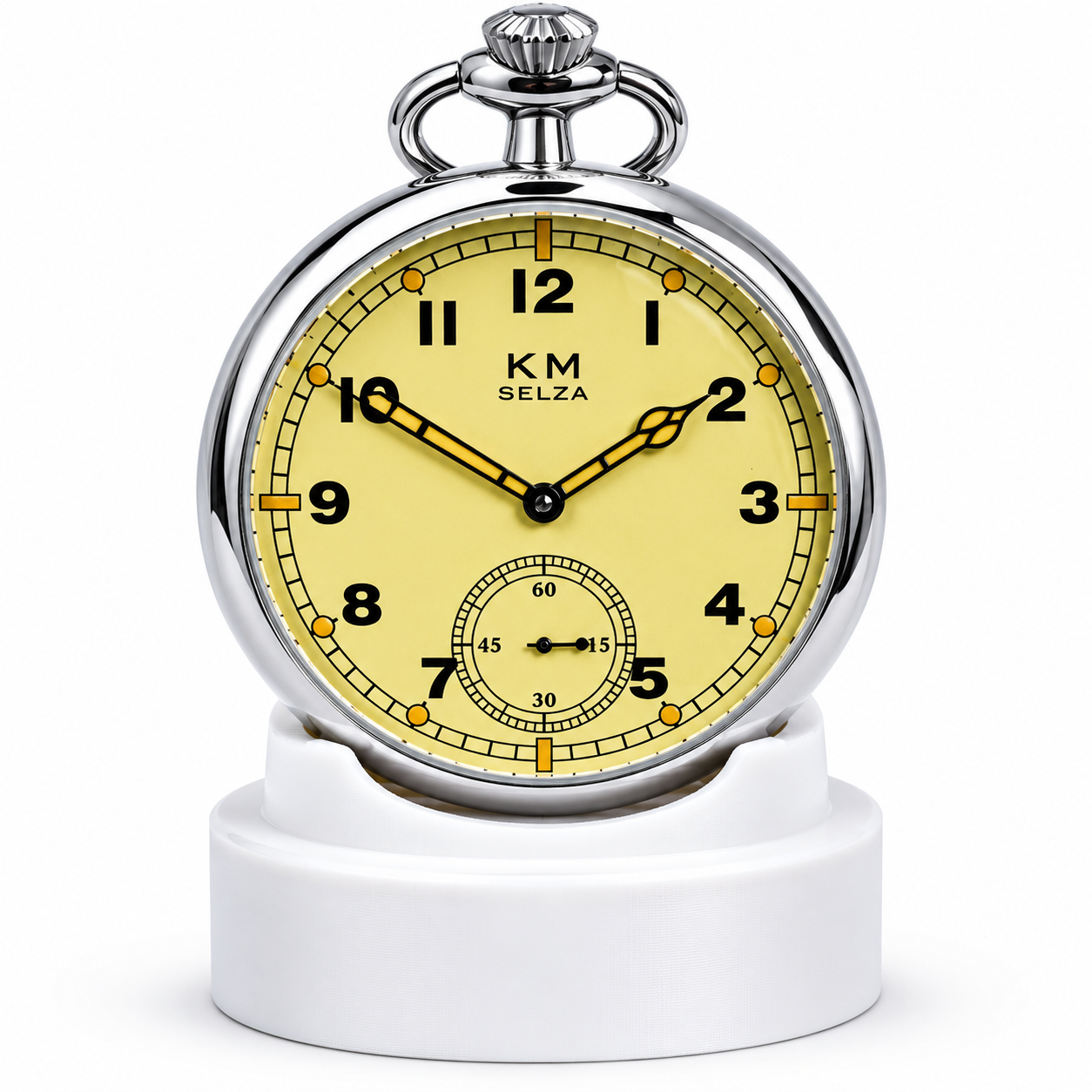 Pocket Watch Stand in White - Ideal to Display a Pocket Watch When it's not in Use on a Desk, Table or Cabinet