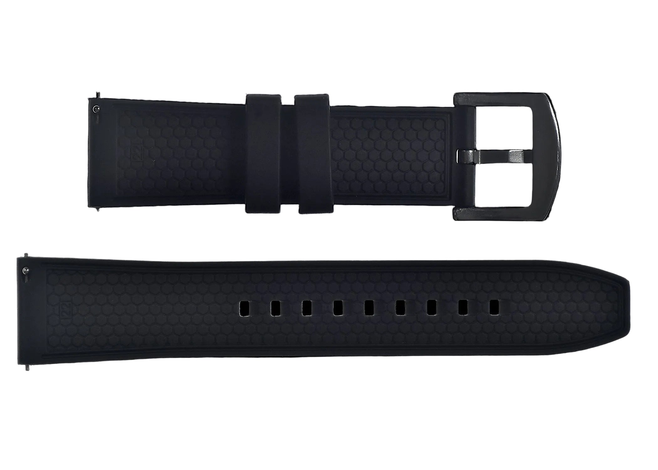 22mm FKM (Muster) Gummiband mit Schnellverschluss für schnelles und einfaches Anbringen und Abnehmen