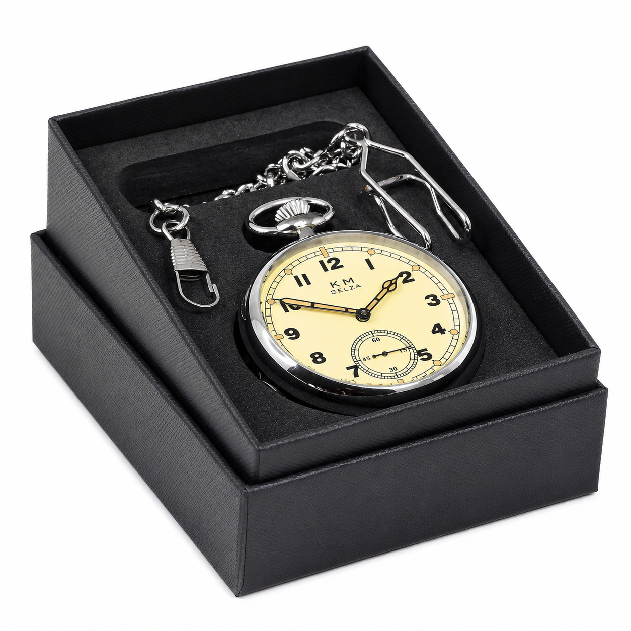 Selza WW2 Pattern German Navy (Kriegsmarine) 17 Jewel Hand Wound Military Pocket Watch
