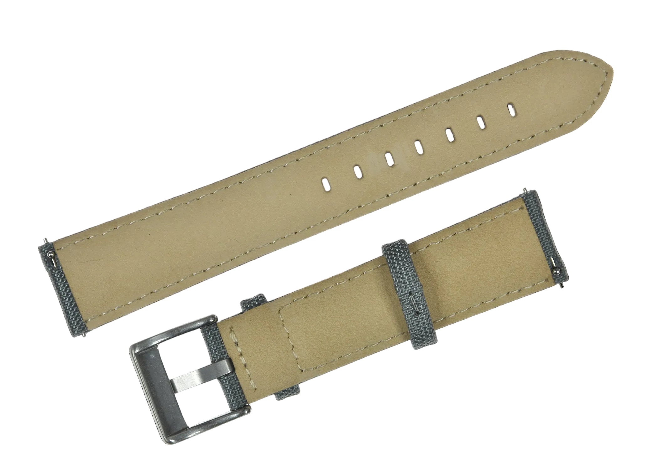 22mm Grey Sailcloth CORDURA® Watchstrap