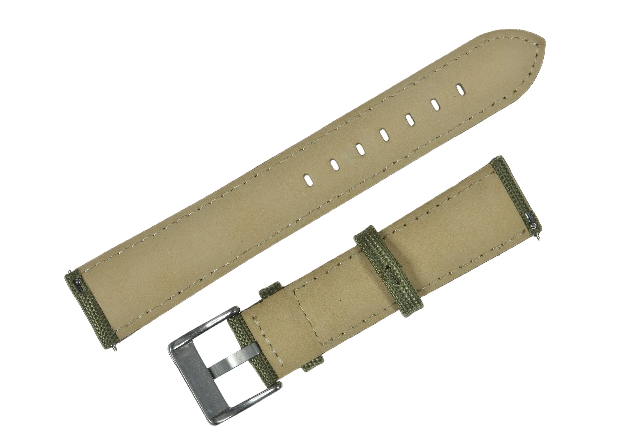 24mm Olive Green Sailcloth CORDURA® Watchstrap